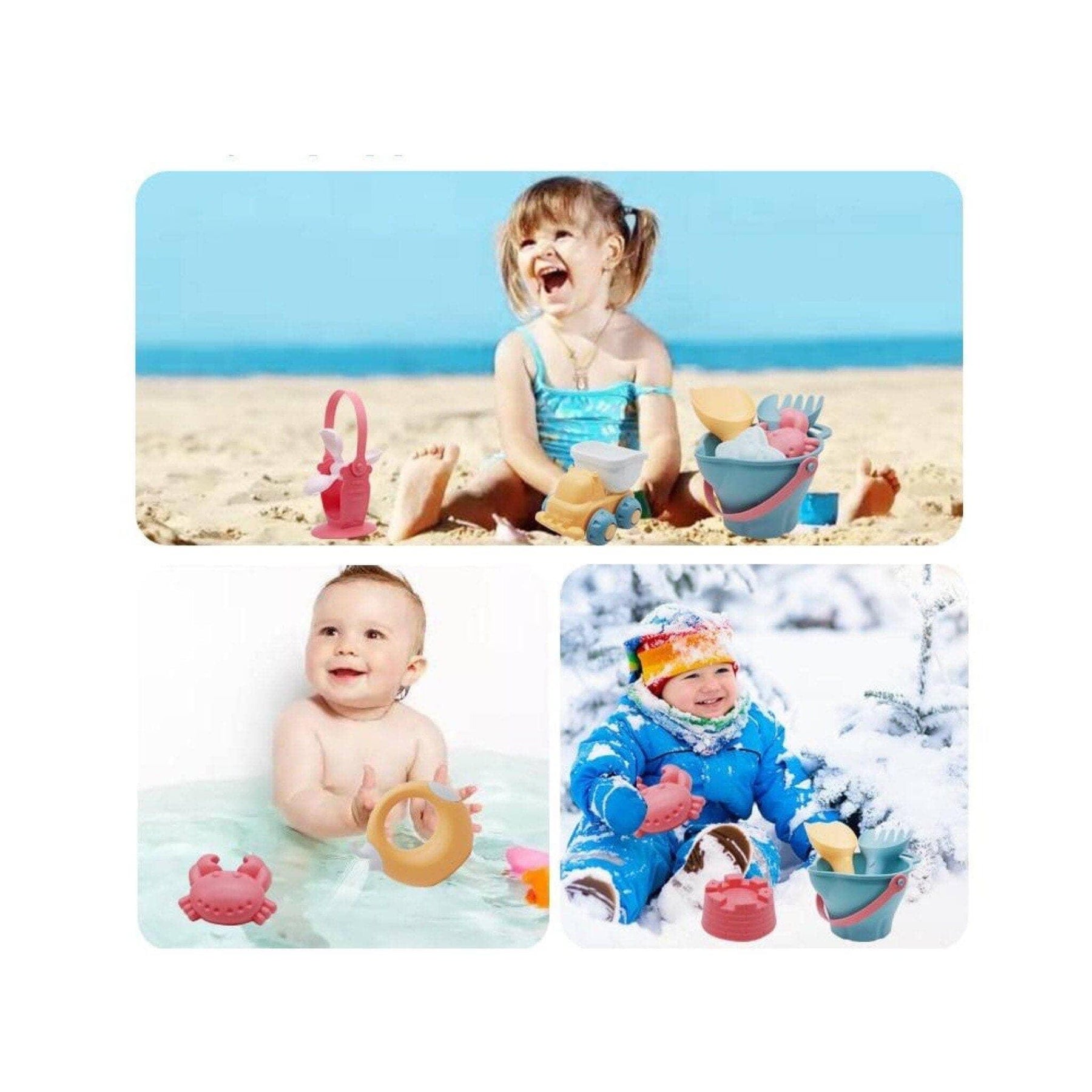 Conjunto De Brinquedos Para Areia/Praia - 17 Peças - Luna Fashion Style - brinquedo