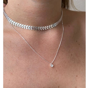Kit Gargantilla + Cadena Light Point - Plata 925 para Mujer
