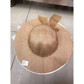 Sombrero casual o de playa con hermoso detalle de bufanda de voile / sombrero liso Sombrero de playa personalizable 