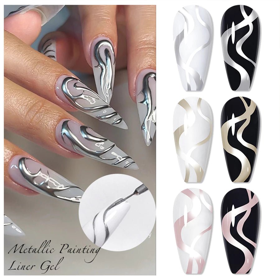 Gel de Unhas Prata XEIJAYI - Luna Fashion Style - 