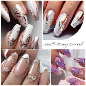 Gel de Unhas Prata XEIJAYI - Luna Fashion Style - 