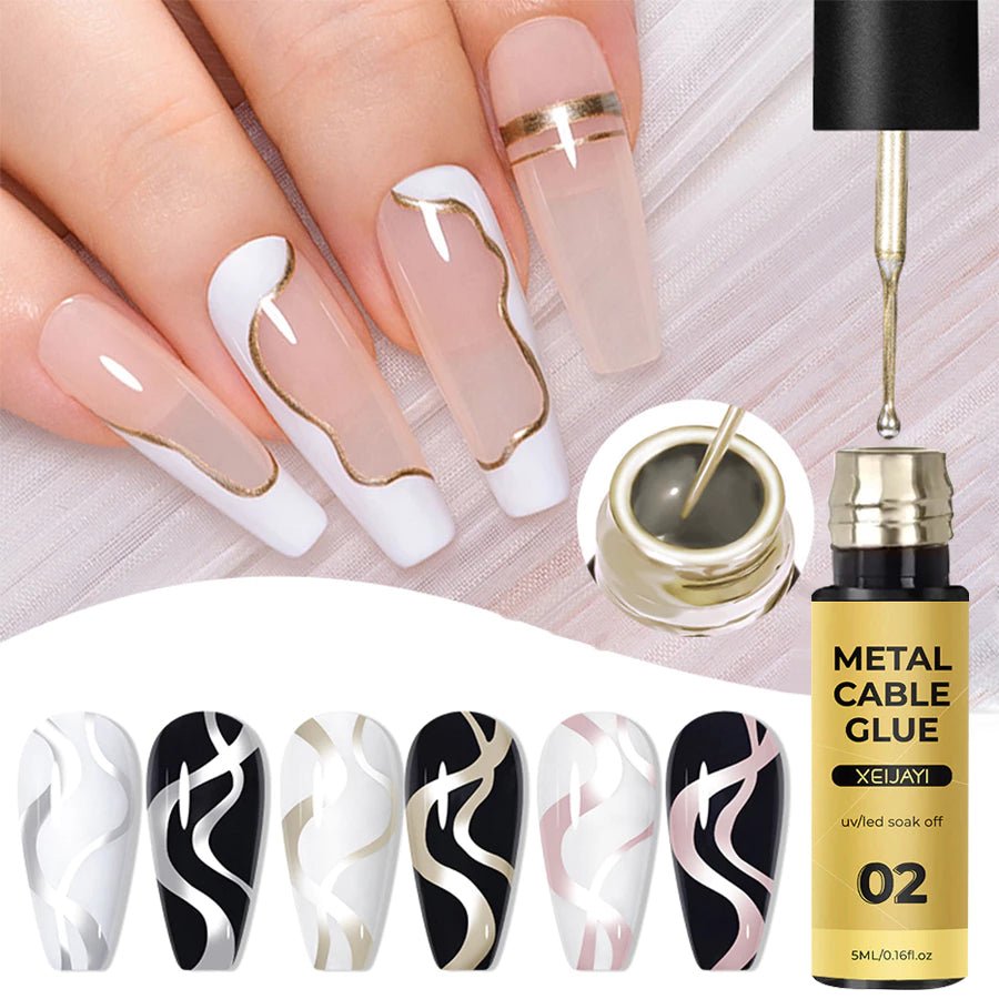 Gel de Unhas Prata XEIJAYI - Luna Fashion Style - 