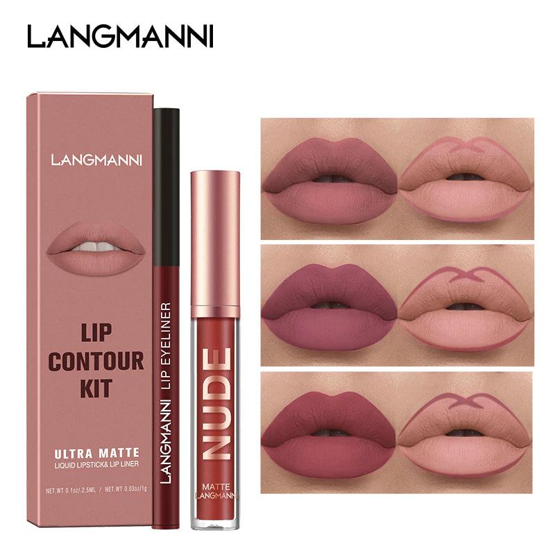 Gloss e Lápis Labial Langmanni - Luna Fashion Style - 