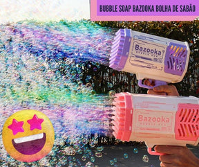 Hiper Bolhas de Sabão | Bubble Soap Bazooka - Luna Fashion Style - arma de bolha de sabao shopee