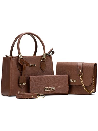 Kit Bolsas Feminina SELTEN - Luna Fashion Style - 