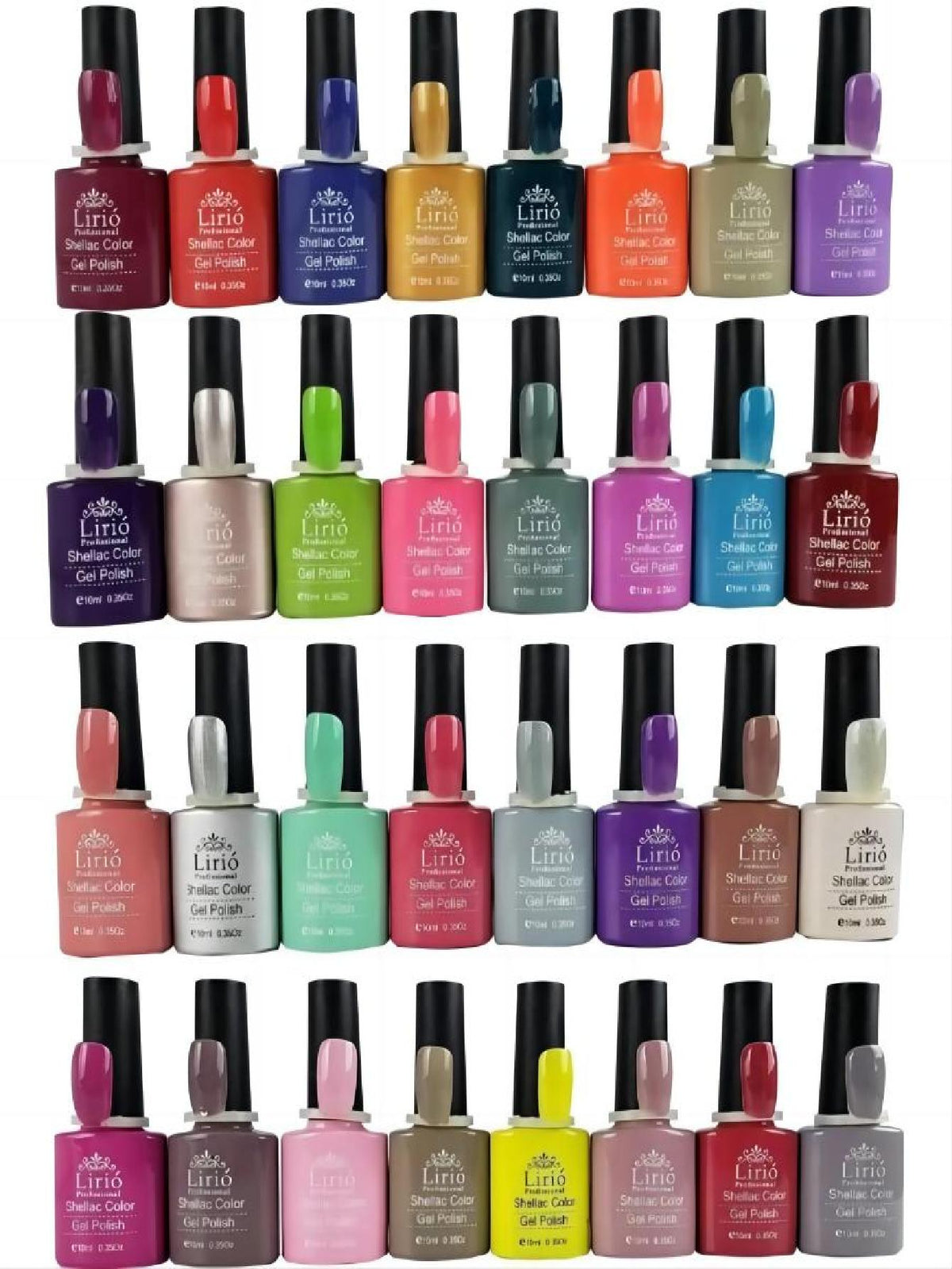 Kit de 10 Esmaltes em Gel Sortidos - Luna Fashion Style - 