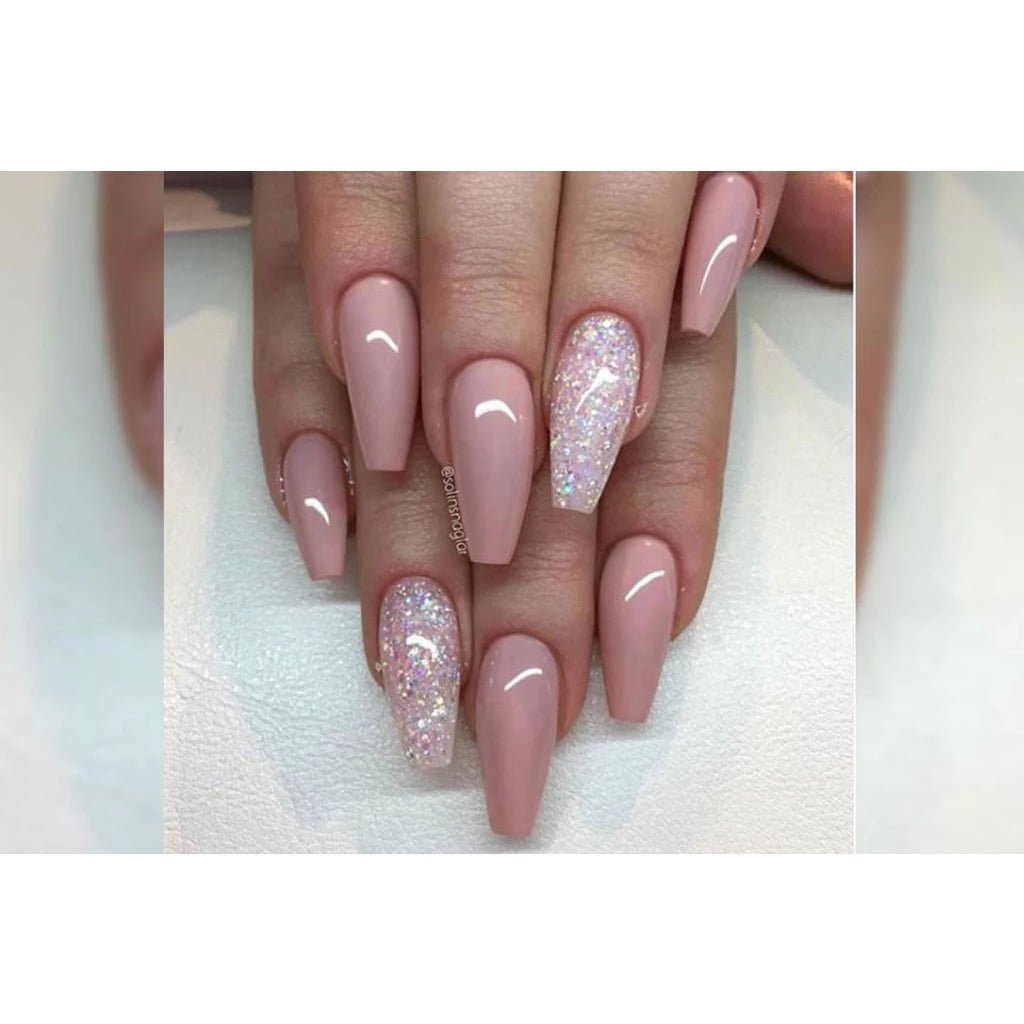 Kit de 100 Unhas Postiças Bailarina Natural - Luna Fashion Style - 