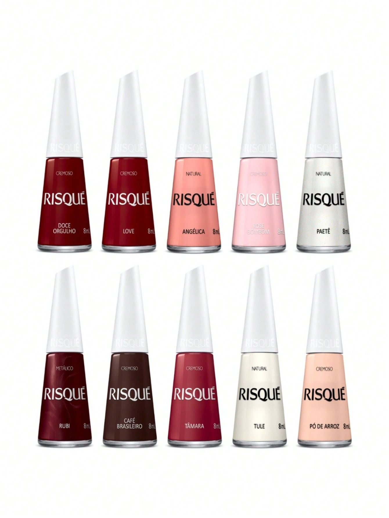 Kit de Esmaltes Risqué | 20 Cores Exclusivas - Luna Fashion Style - 