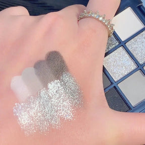 Paleta de Sombras 9 Cores | Efeito Perolado e Metalizado - Luna Fashion Style - 