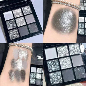 Paleta de Sombras 9 Cores | Efeito Perolado e Metalizado - Luna Fashion Style - 