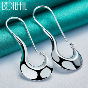 Elegancia - Pendientes colgantes en plata 925