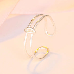 Anel Delicate - Prata S925 Ajustável e Minimalista