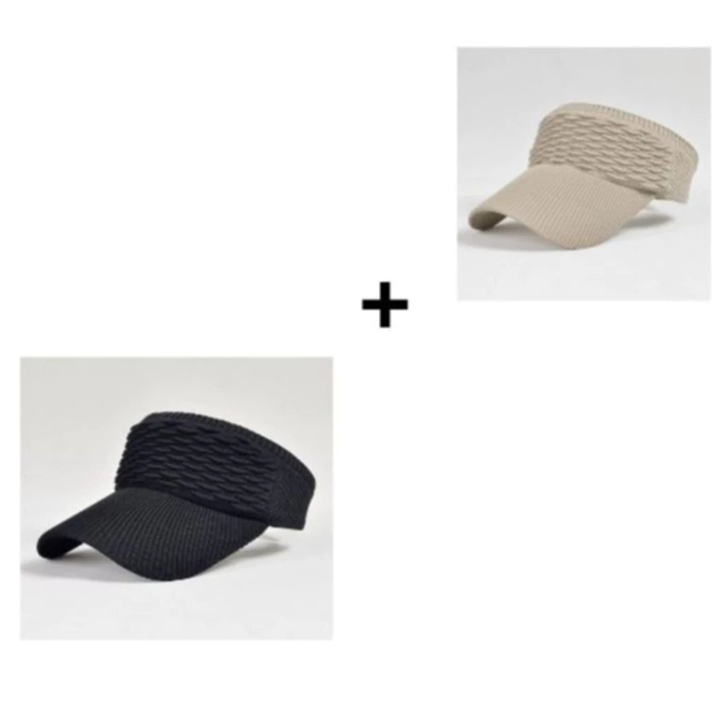 Chapéu Elegance | Kit 2 Bonés Femininos de Aba Longa e Respirável