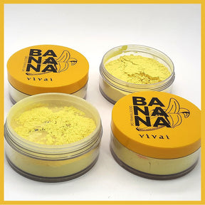 Pó Banana Translúcido Vivai  – Acabamento Aveludado, Antibrilho, Fixador de Maquiagem