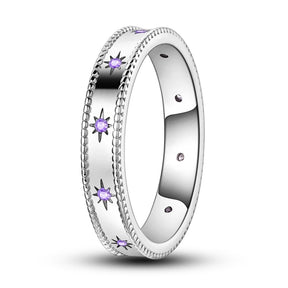Anillo Arcoíris Elegancia - Plata 925 con Circonita en Forma de Gota de Agua