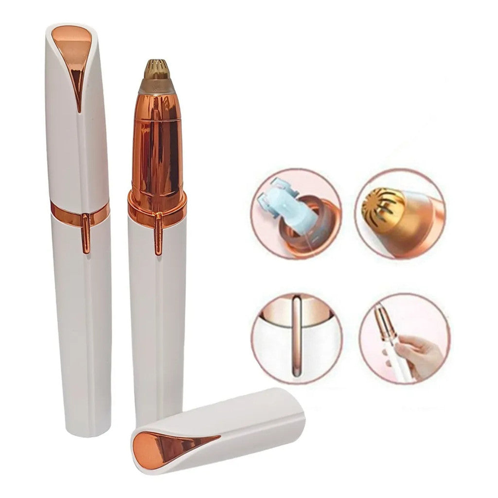 Caneta Depiladora Sobrancelha Elétrico Recarregável USB Bivolt (Cores Sortidas)