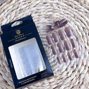 Unhas Postiças Autocolantes Blue Moon | 24 u - Luna Fashion Style - 